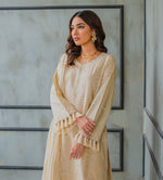 3-Piece Embroidered Suit - Beige